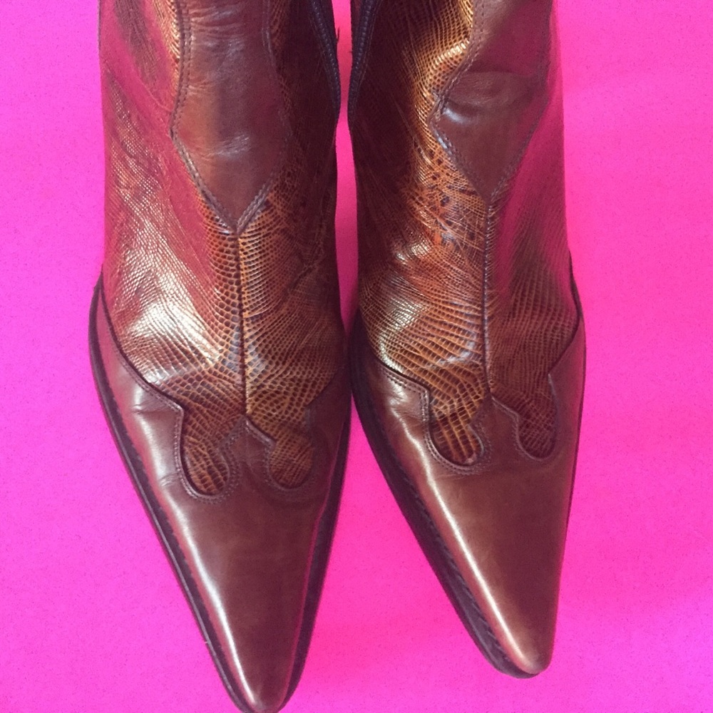 COPY - BCBGirl brown leather boots - Picture 2 of 6